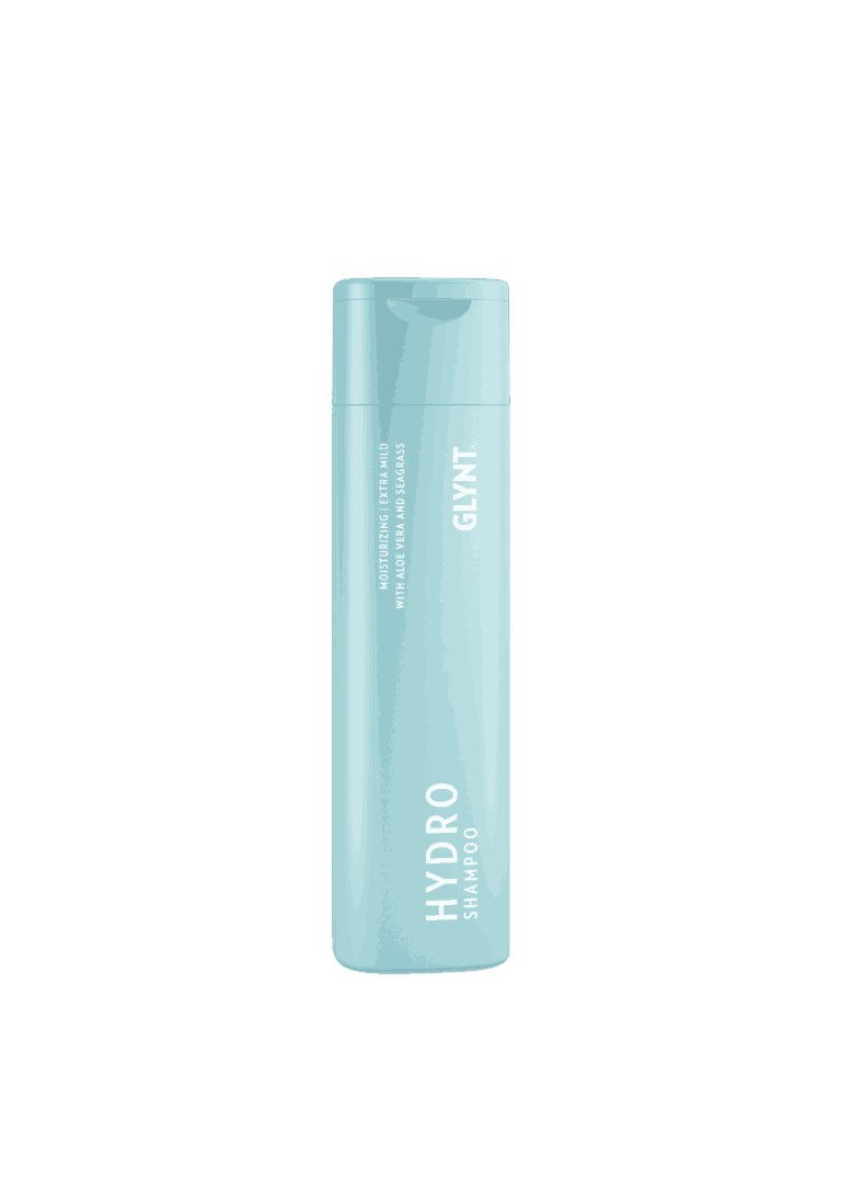 GLYNT 1101 HYDRO Shampoo 250ml RGB Cut out Wir lieben Haare Hydro Shampoo von Helena Conzen Hairdesign – Herren-Produkt des Monats Dezember mit 20 % Rabatt im Onlineshop.