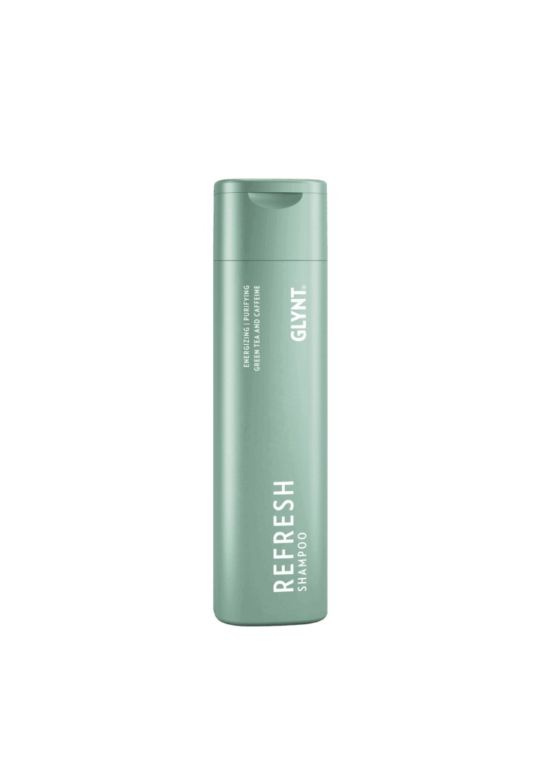 GLYNT 1121 REFRESH Shampoo 250ml RGB Cut out Wir lieben Haare Refresh Shampoo von Helena Conzen Hairdesign – Herren-Produkt des Monats Oktober mit 20 % Rabatt im Onlineshop.